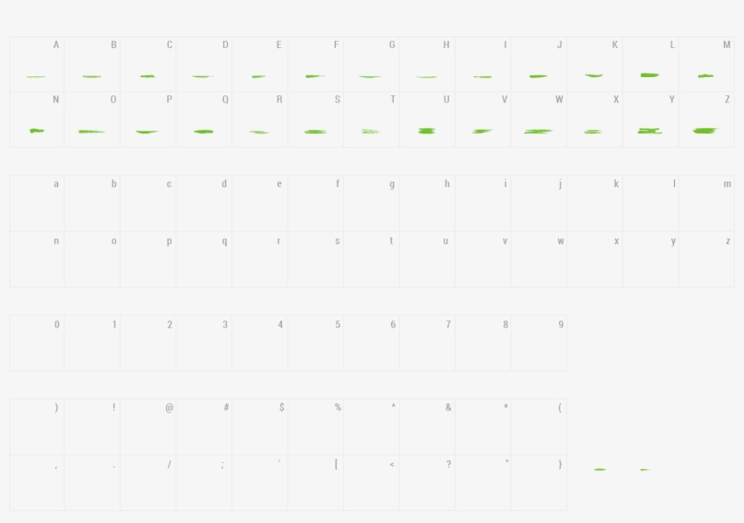 Font Grunge Strokes 01 Preview - Number, transparent png