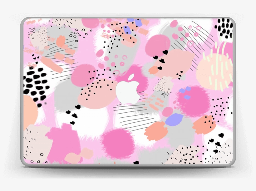 Abstract Pink Skin Macbook Pro 13” - Laptop, transparent png
