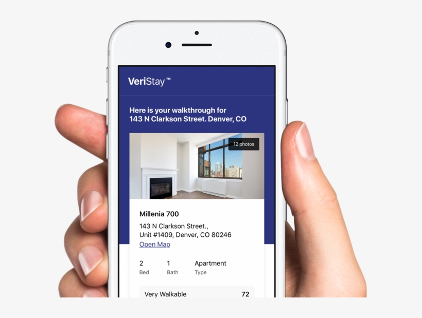 Hand Holding A Preview Of The Mobile App - Iphone, transparent png
