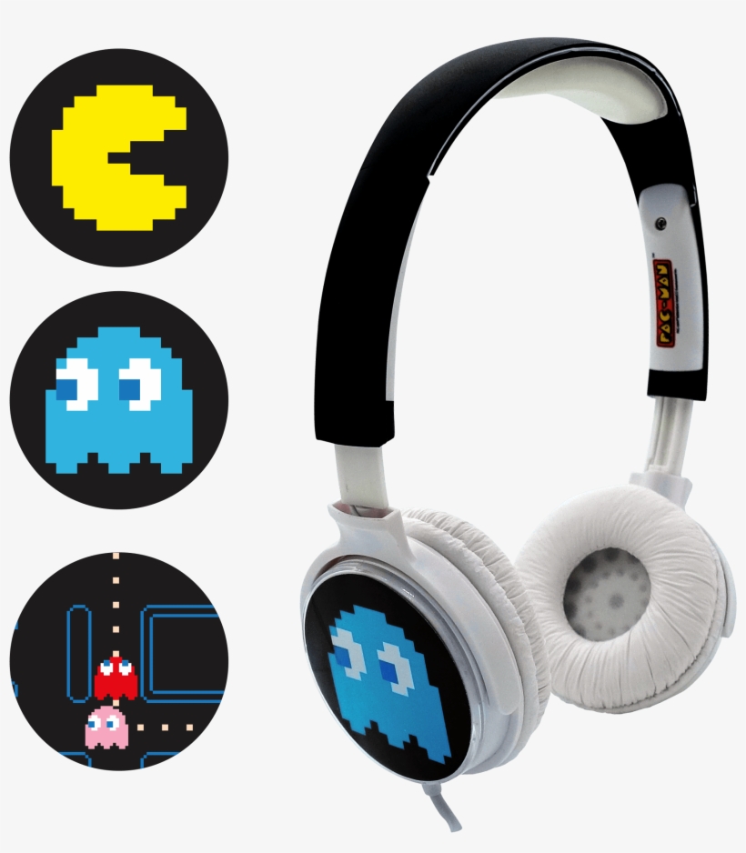 Casque Stéréo Pac Man Pixels 3 Faces Teknofun - Pac Man Ghosts, transparent png