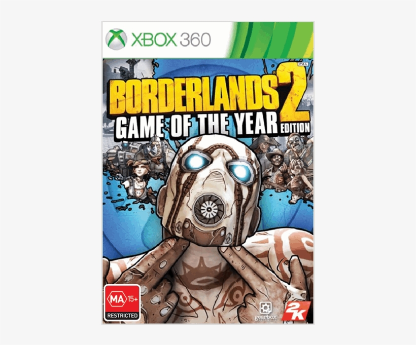 Borderlands 2 Game Of The Year Edition Xbox 360, transparent png