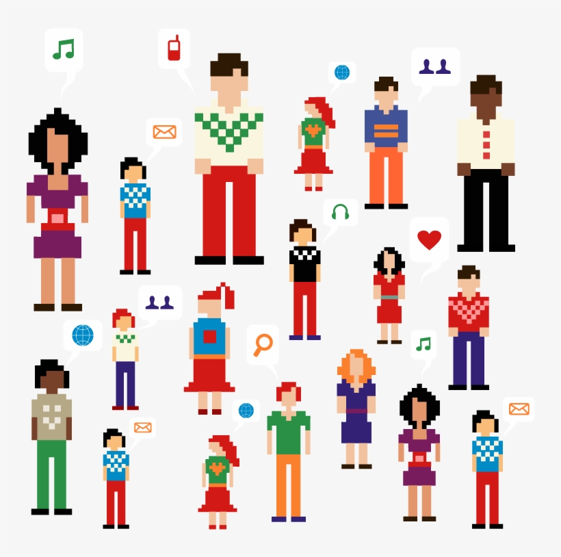 To Answer All Your Needs - Pixel People, transparent png