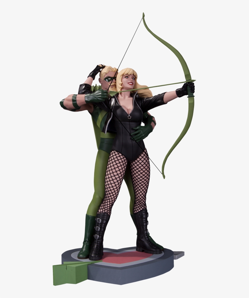 Green Arrow & Black Canary Statue - Green Arrow Black Canary Statue, transparent png