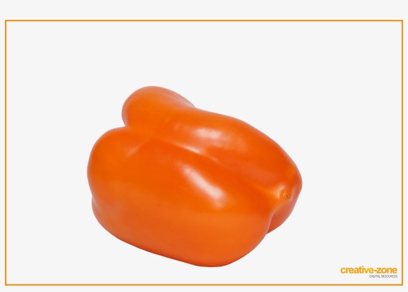 Orange Pepper - Bell Pepper, transparent png