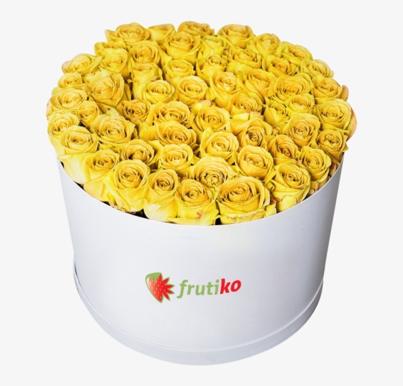 Oval Yellow Roses Box - Flower, transparent png