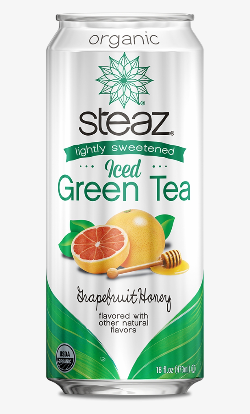 Grapefruit Honey - Steaz Sparkling Black Cherry Green Tea, 4 Pack, 12, transparent png
