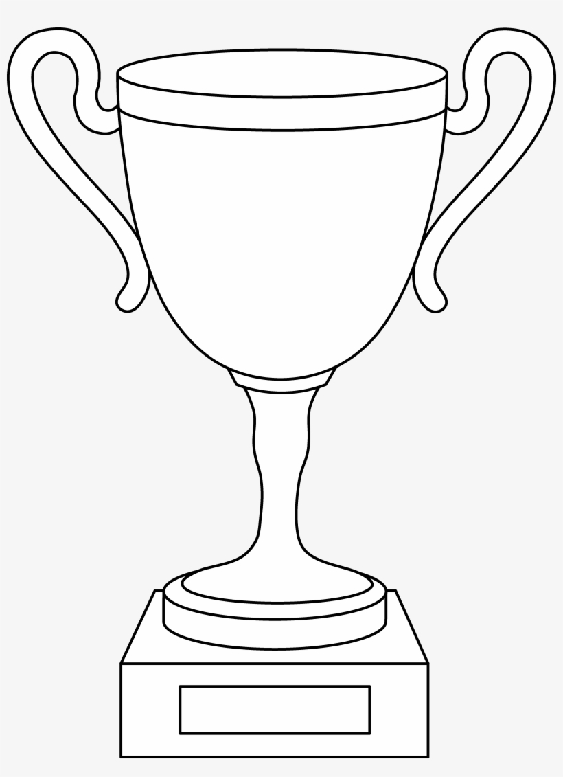 Svg Library Stock Cup Line Art Free Clip Coloring Page - Trophi Stickers, transparent png