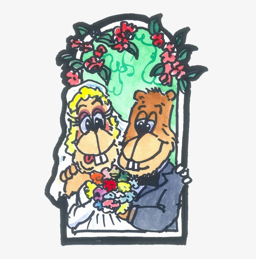 19 Wedding Couple - Cartoon, transparent png