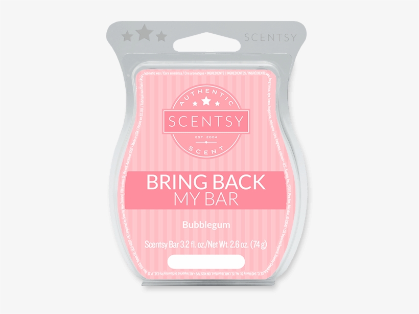 Bubblegum Bring Back My Scentsy Bar - Scentsy Javanilla Wickless Candle Tart Warmer Wax,, transparent png