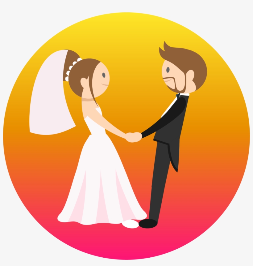 Wedding-couple, transparent png