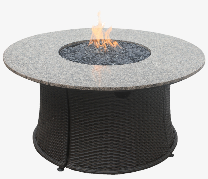 Endless Summer Gad1375sp Circular Faux Wicker Fire - Patio Gas Fire Table Wicker, transparent png