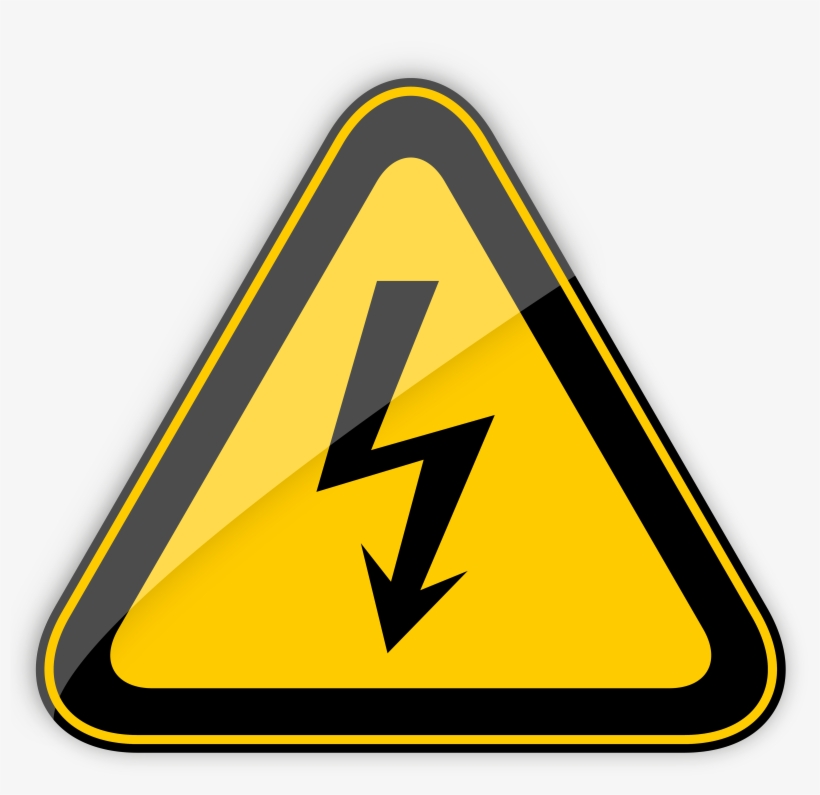 High Voltage Warning Sign Png Clipart - Tarjeta De Cumpleaños Para Un Electricista, transparent png