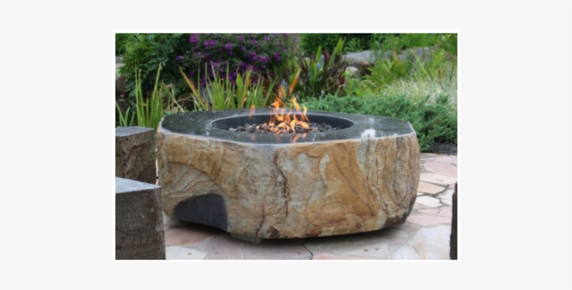 Elementi Basalt Boulder Outdoor Firepit - Boulder Firepit, transparent png