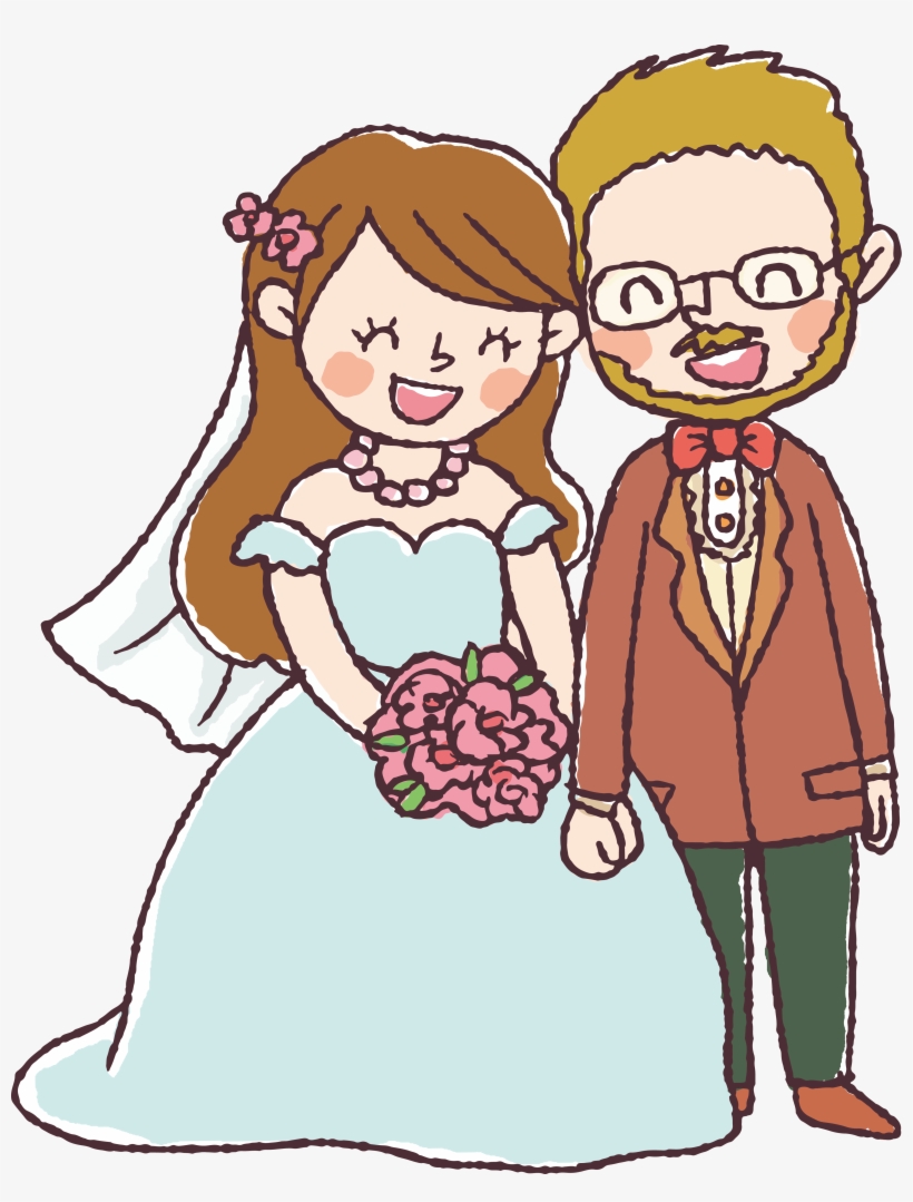 Download Svg Free Stock Wedding Invitation Couple Character Marriage Drawing 4242x5379 Png Download Pngkit
