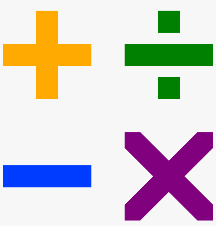 File - Arithmetic Symbols - Svg - Addition Subtraction Multiplication ...