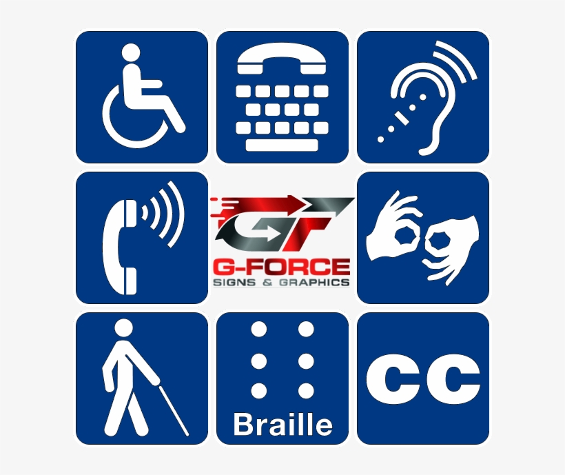Ada Signs - Americans With Disabilities Act, transparent png