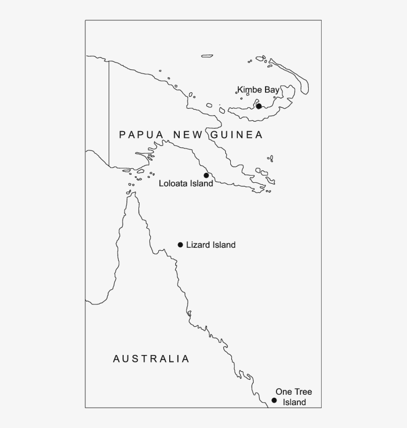 Map Of Papua New Guinea And The Great Barrier Reef, - Diagram, transparent png