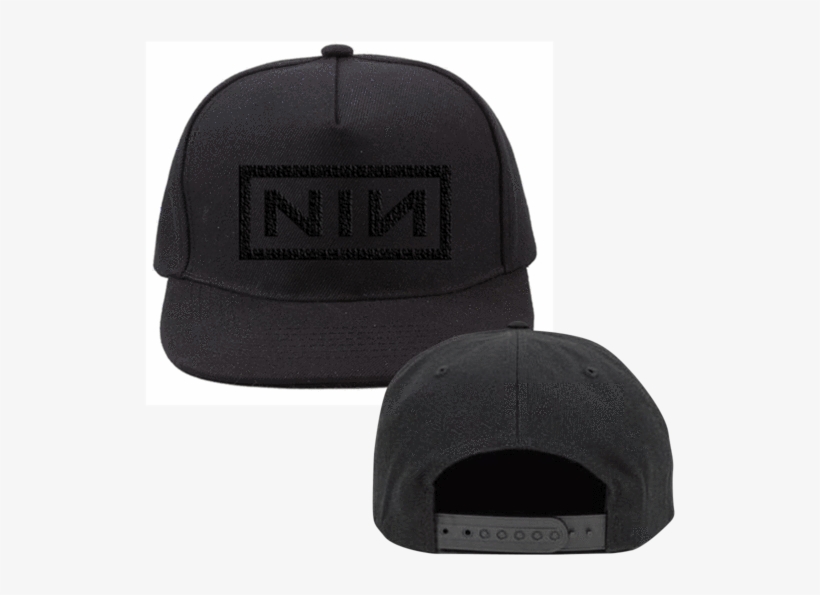 Nin Logo Black Baseball Hat - Nine Inch Nails - 600x600 PNG