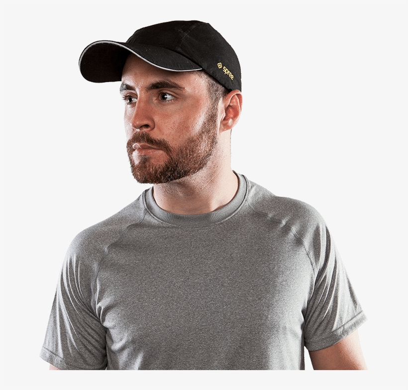 Connected Hats And Fitness Head Gear Niche Or Novelty - Man With Baseball Hat Png, transparent png