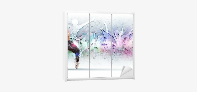 Young Man Dancing Hip Hop With Color Lines Wardrobe - Dance, transparent png