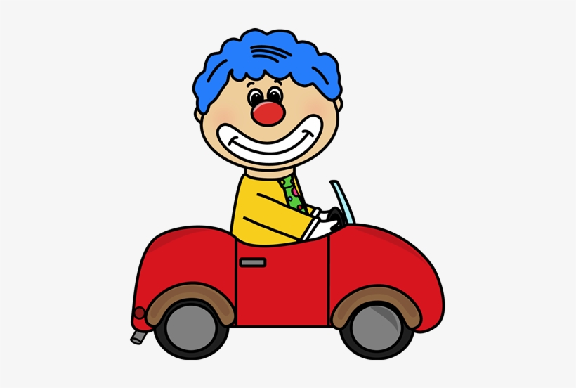 Clown Clip Art Image - Circus Clown Car Clipart, transparent png