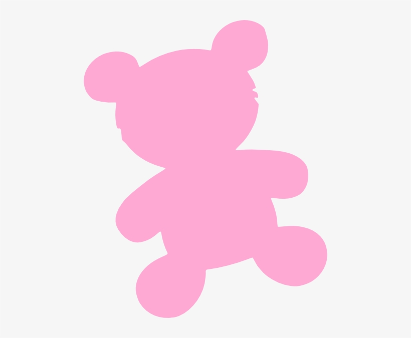 Pink Teddy Clip Art At Clker - Pink Teddy Bear Vector, transparent png