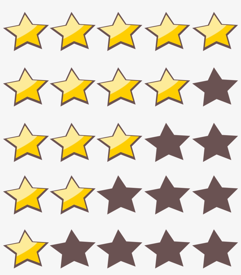 Rating Star Png Photo - 5 Star Rating, transparent png