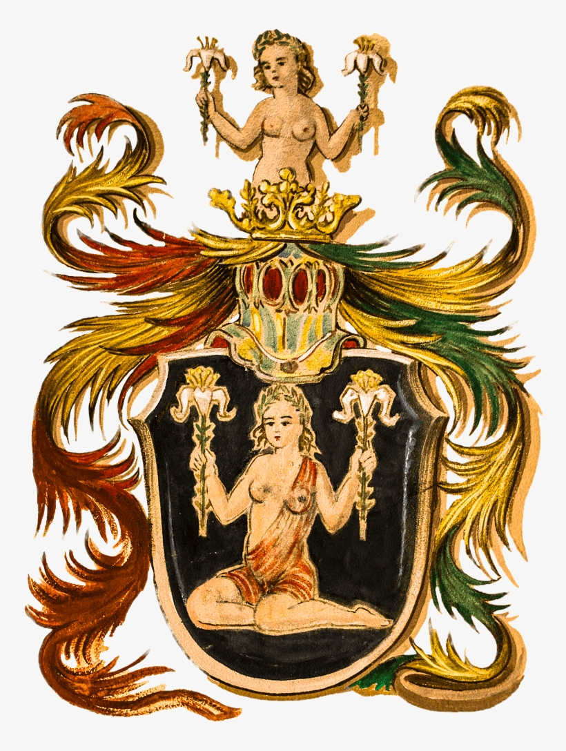 Coat Of Arms Zodiac Sign Virgo - Thekeyringshop Glass Fronted Antique Bronze Heraldic, transparent png