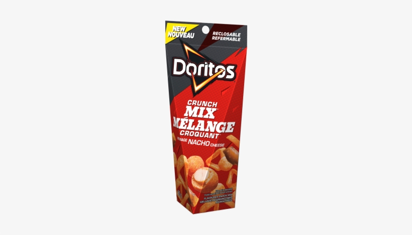 New Doritos Crunch Mix™ Nacho Cheese Flavoured Snack - Doritos Spicy Nacho Tortilla Chips - 10.5 Oz Bag, transparent png