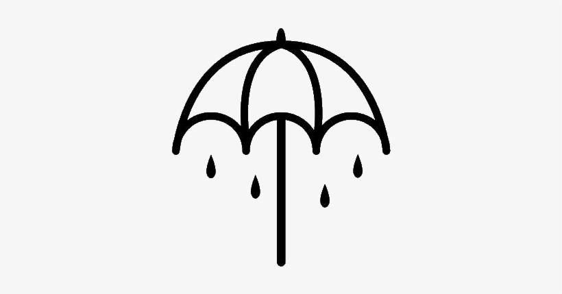 Tumblr Logo Black Png Download - Bring Me The Horizon Men's Tee: Umbrella, transparent png