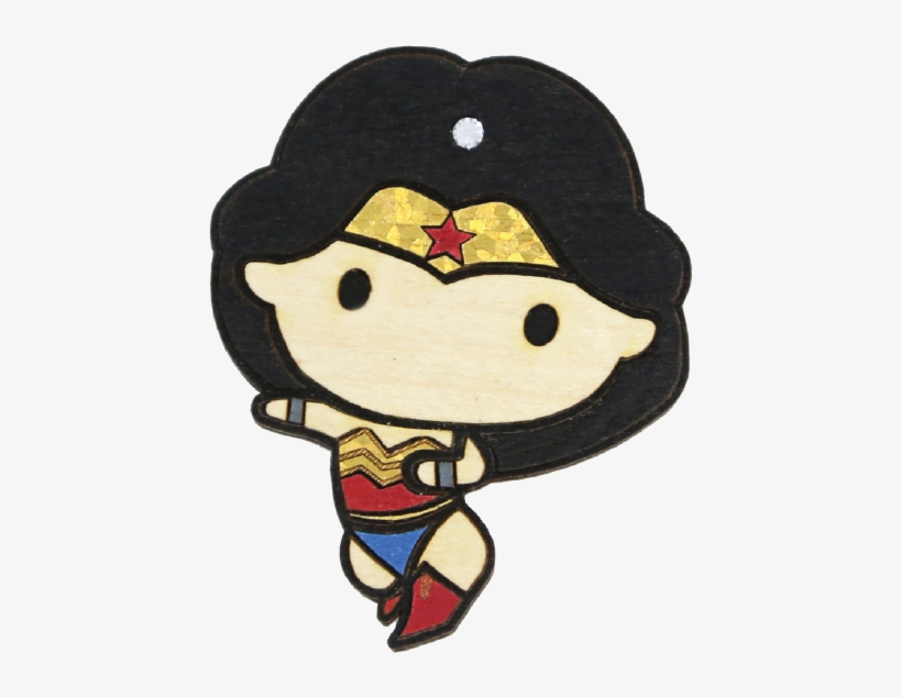 Wood Mood Stickers - Justice League Chibi Comic, transparent png