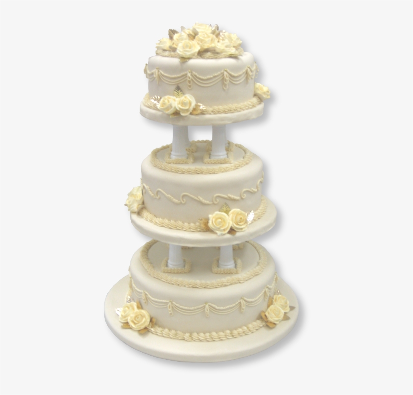 Gold Wedding Cake Png - Cake, transparent png