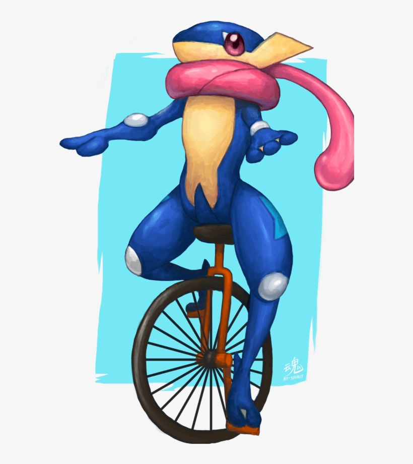 For Some Reason In The Pokemon Universe Greninja Has - Greninja Dat Boi, transparent png