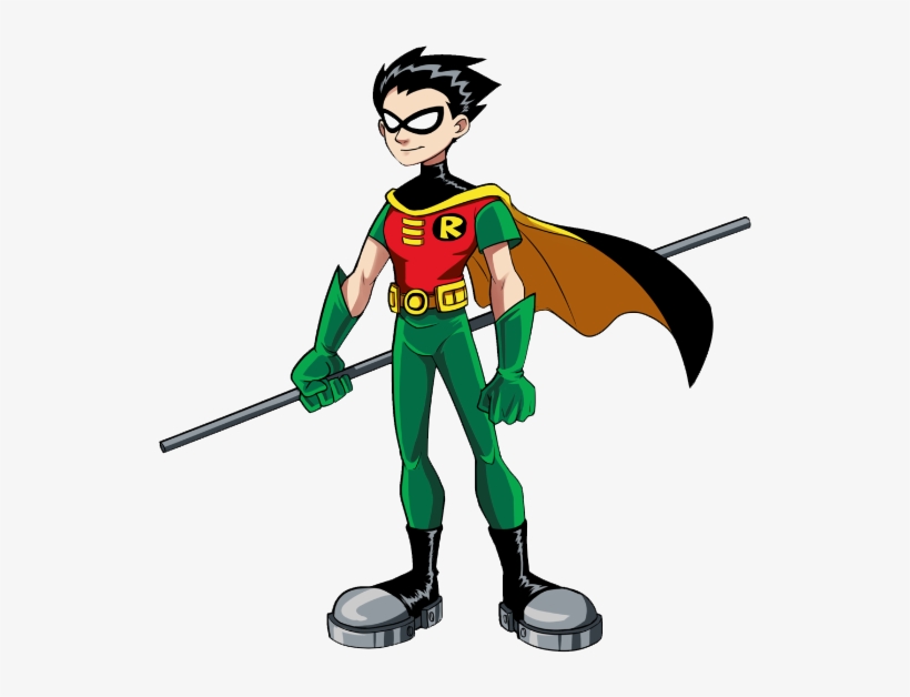 Superhero Robin Png Transparent Images - Robin Teen Titans Staff, transparent png