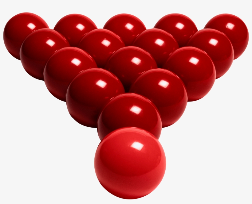 Billiard Red Balls - Snooker Png, transparent png