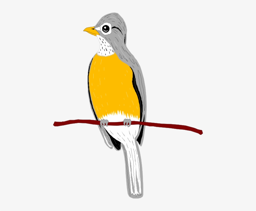 Perched Robin Svg Clip Arts 480 X 596 Px, transparent png