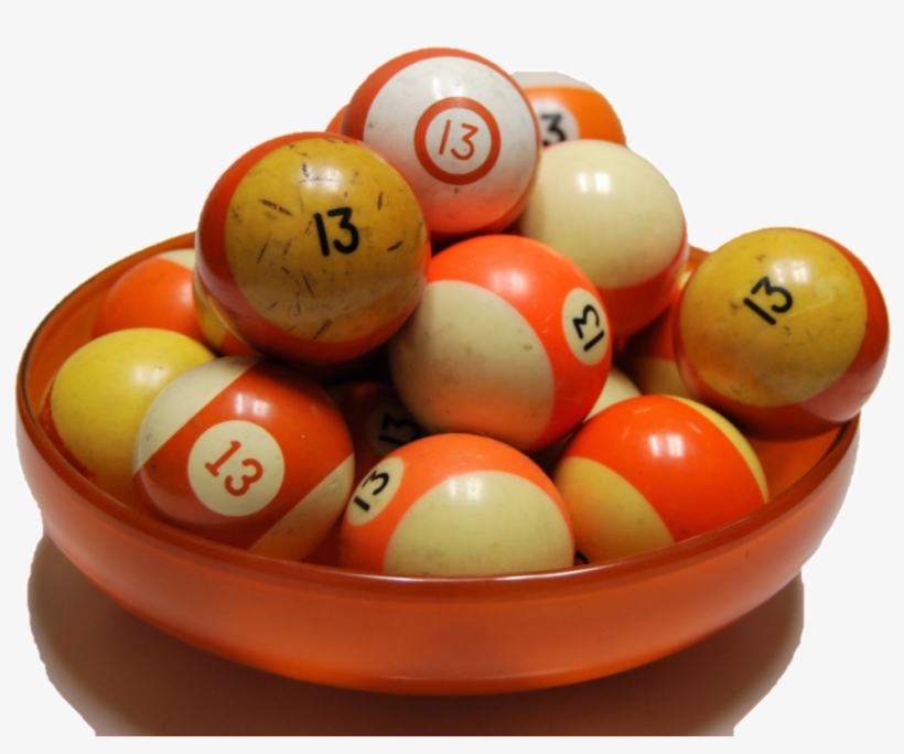 Set Of Vintage And Antique Billiard Balls, All Number - Billiard Ball, transparent png