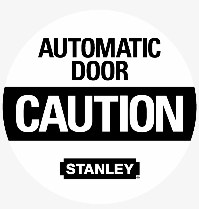 Automatic Door Caution 01 Logo Black And White - Stanley - Torx T20 Insert Bits Set Of 3 25 Mm 0-68-842, transparent png