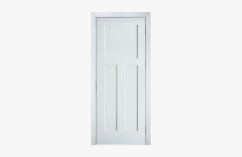 Primed White Interior 3-panel Craftsman - Home Door, transparent png