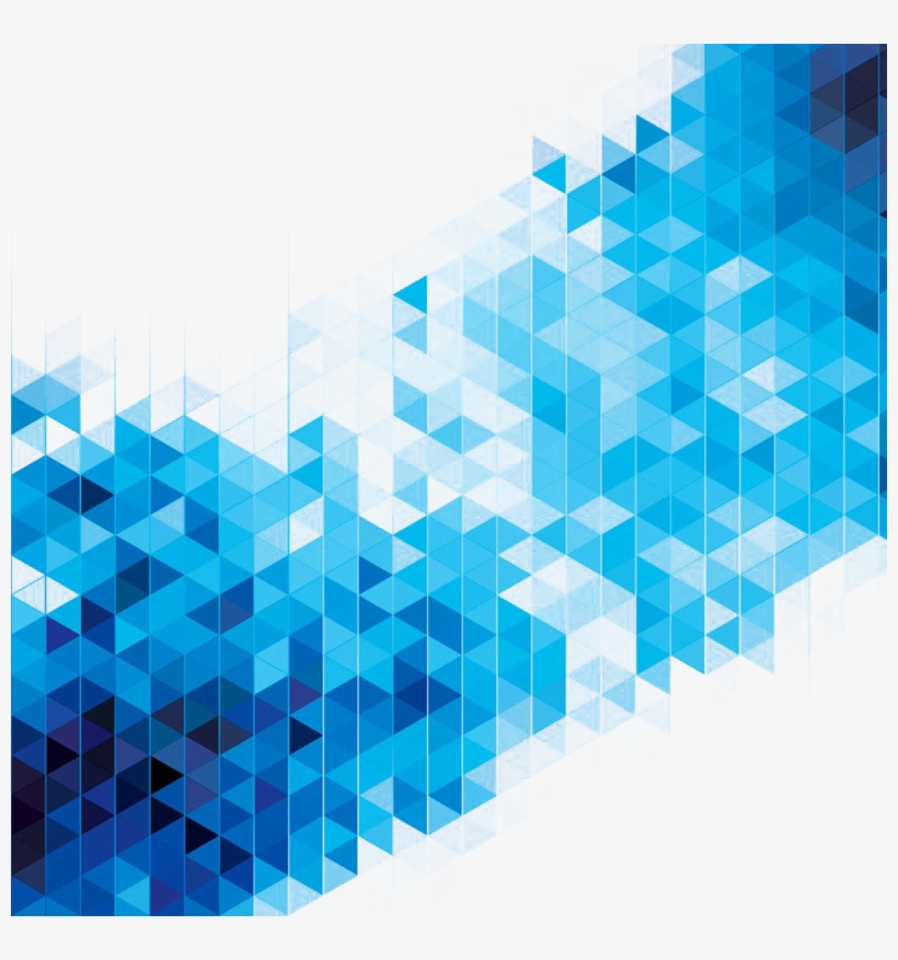 Abstract Art Geometry Stock - Blue Abstract Triangle Png, transparent png