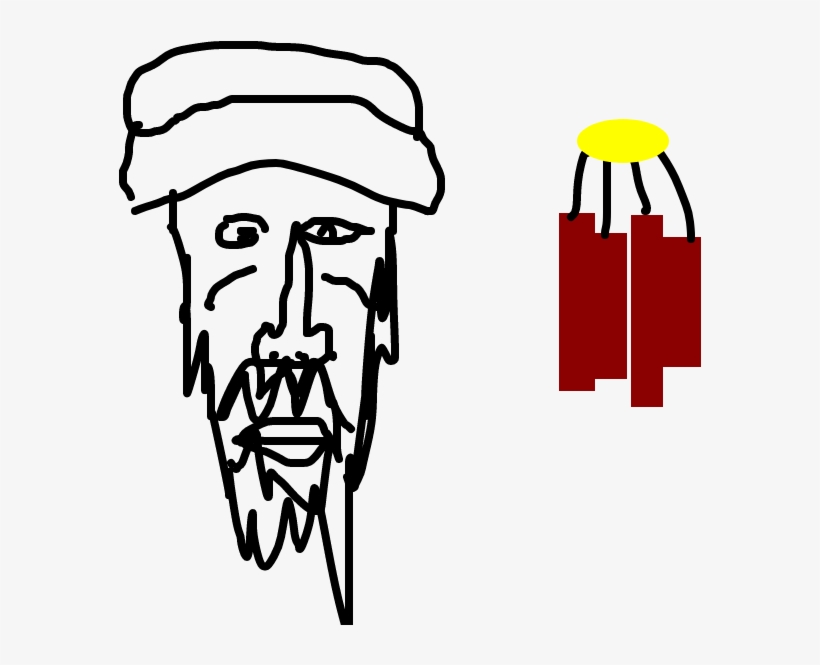 Osama Bin Laden - Illustration, transparent png