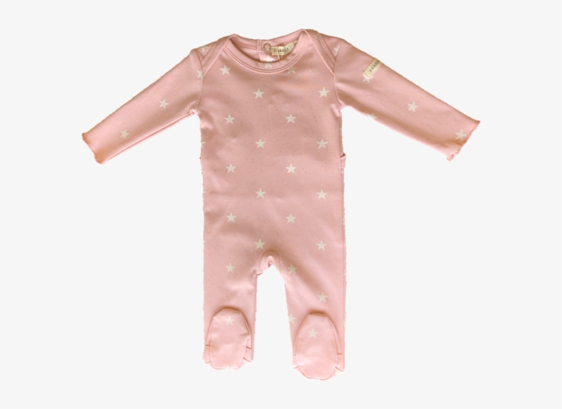 Fragile Pink Glitter Star Romper - Cotton, transparent png