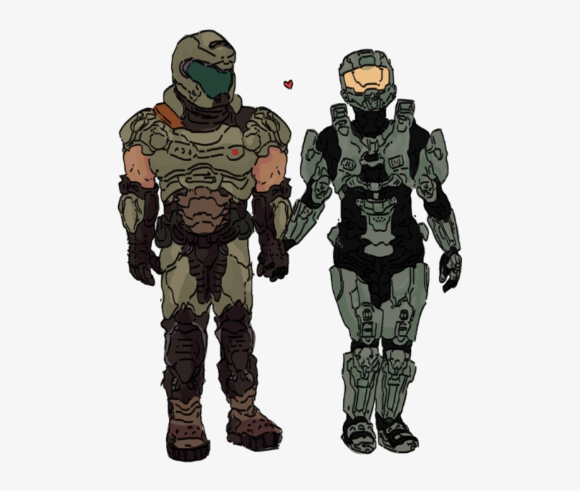 Doom Master Chief Halo Doomguy John-117 Mine My Art - Witcher Character Concept Art, transparent png