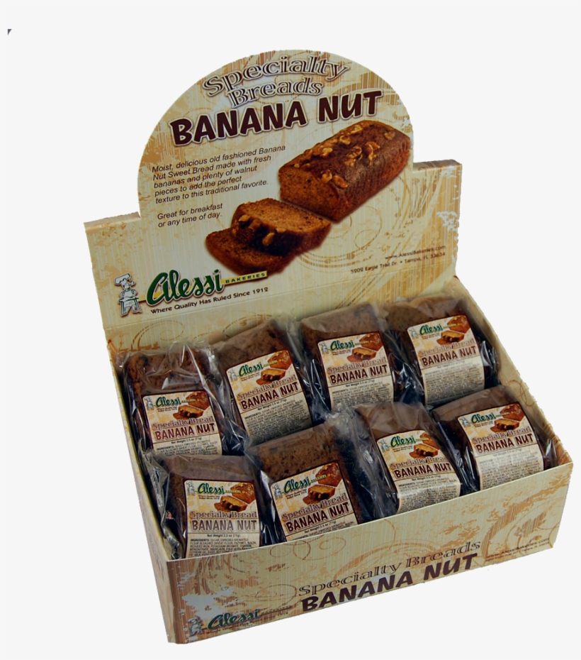 Banana Nut Specialty Bread Slices Moist, Delicious - Pepperoni, transparent png