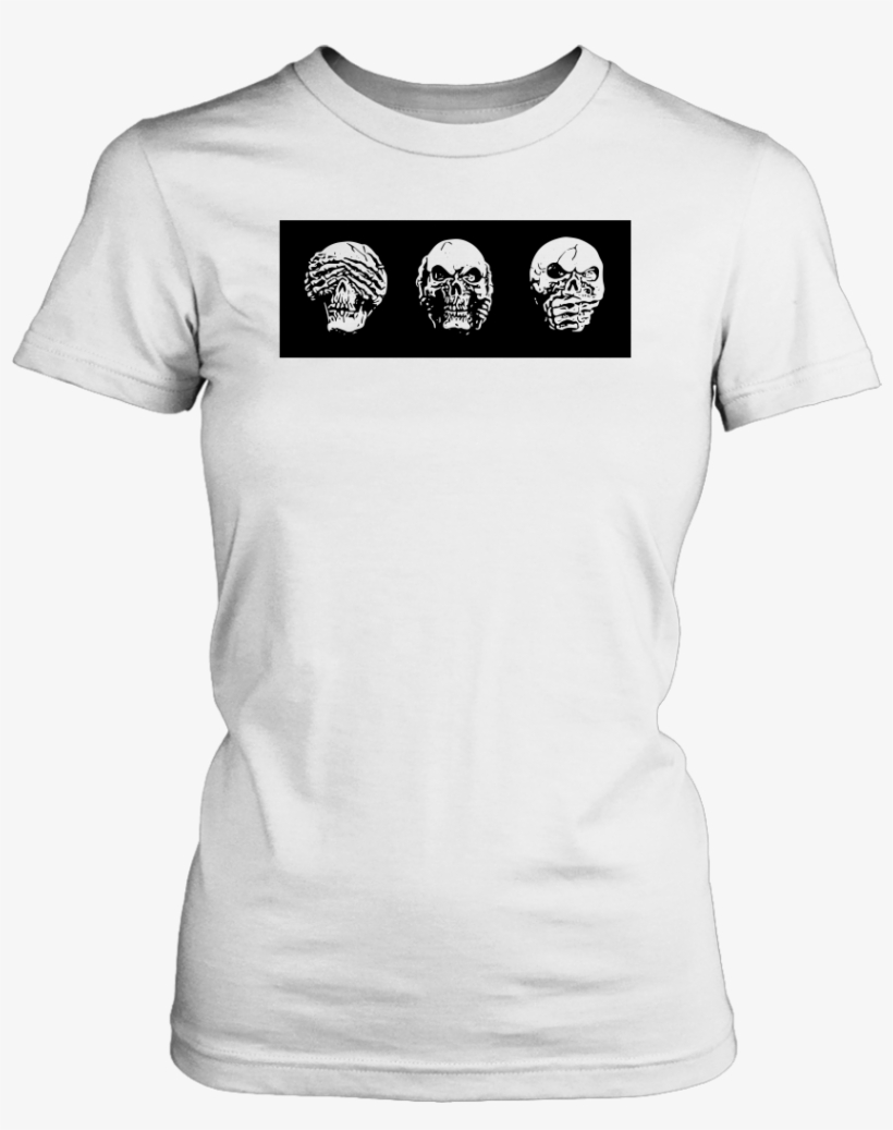 Skull No Evil Tee - Funny T Shirts Computer, transparent png