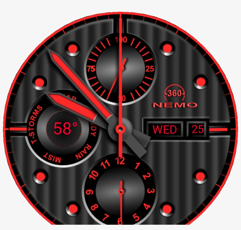 Jpg Black And White Cockpit For Moto Facerepo Nemo - Wall Clock, transparent png