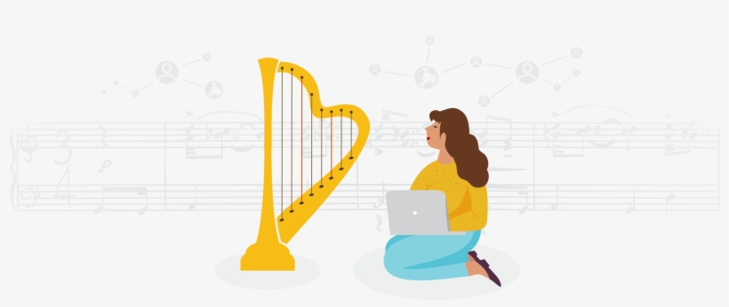 Our Mission Is To Connect Harpists Worldwide And Lift - Illustration, transparent png