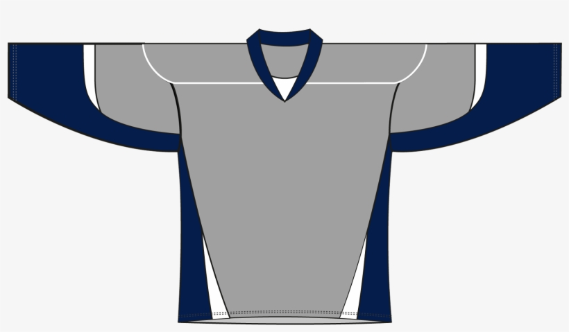 Xj6 Gnw - Gray And Blue Hockey Jersey, transparent png