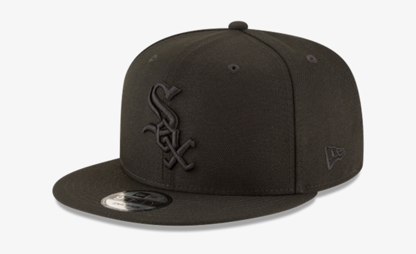 New Era 9fifty Chicago White Sox Basic Snapback Black/black - San Diego Padres Black Hat, transparent png