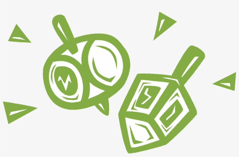 Vector Illustration Of Jewish Holiday Of Chanukah Hanukkah - Graphic Design, transparent png